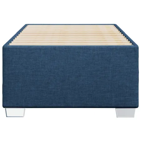 Cadre de lit sans matelas bleu 80x200 cm tissu
