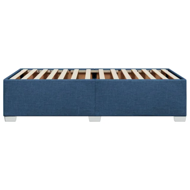 Cadre de lit sans matelas bleu 80x200 cm tissu