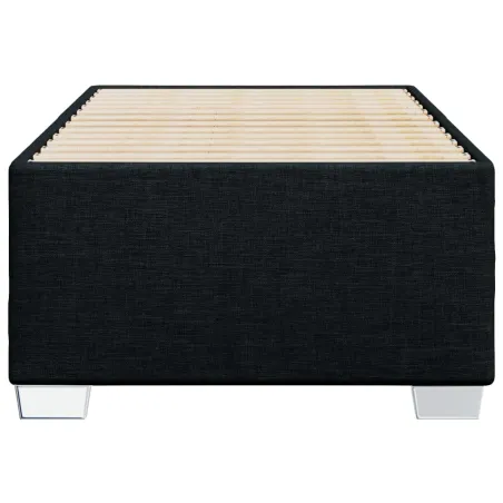 Cadre de lit sans matelas noir 90x190 cm tissu