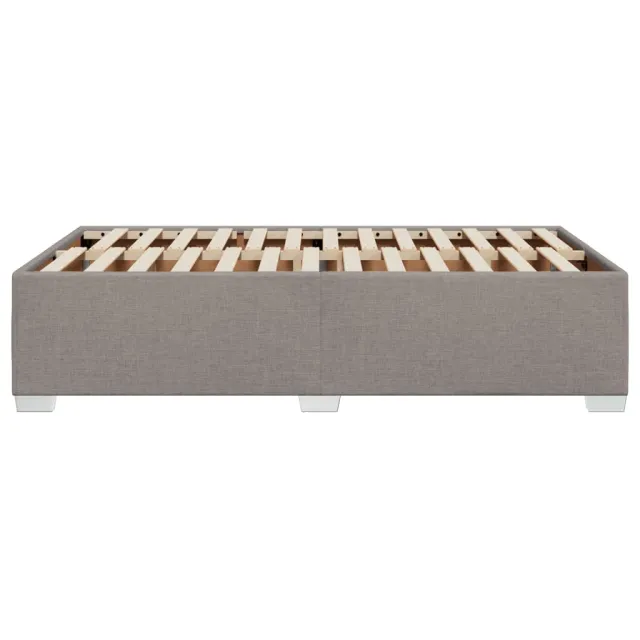Cadre de lit sans matelas taupe 120x200 cm tissu
