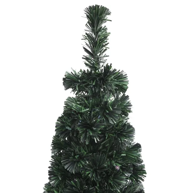 Arbre de Noël artificiel mince et support 240 cm fibre optique