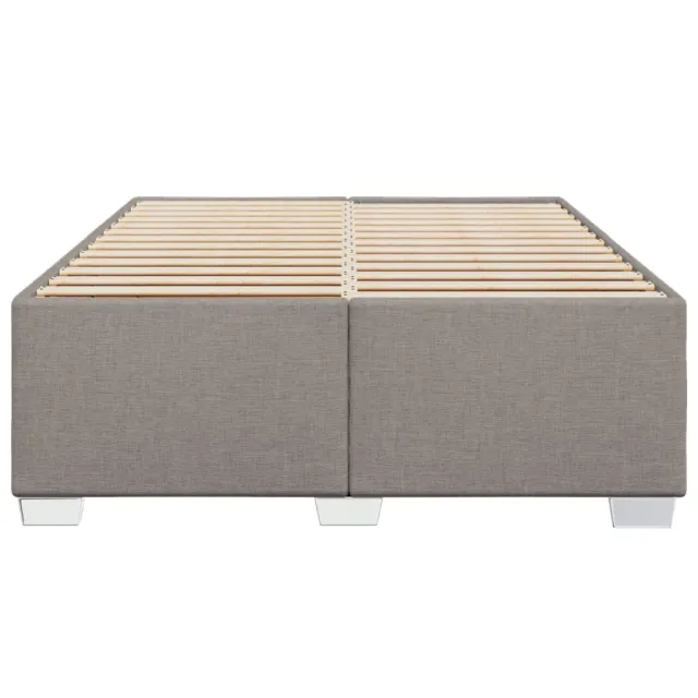 Cadre de lit sans matelas taupe 160x200 cm tissu