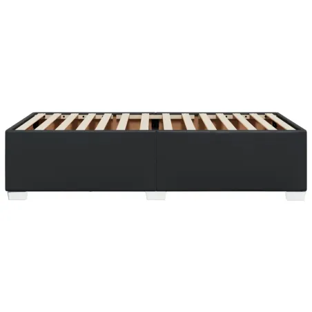 Cadre de lit sans matelas noir 80x200 cm similicuir