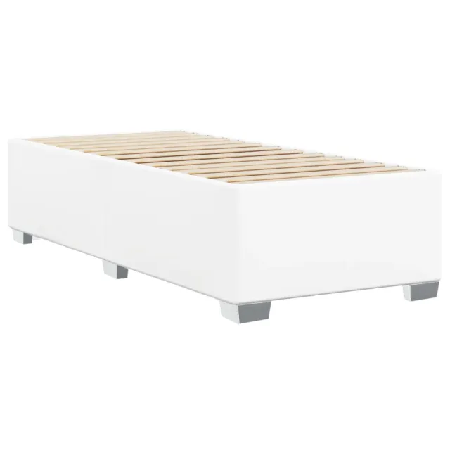 Cadre de lit sans matelas blanc 80x200 cm similicuir