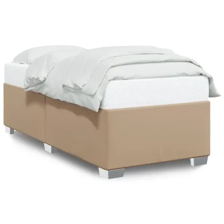 Cadre de lit sans matelas cappuccino 80x200 cm similicuir 2