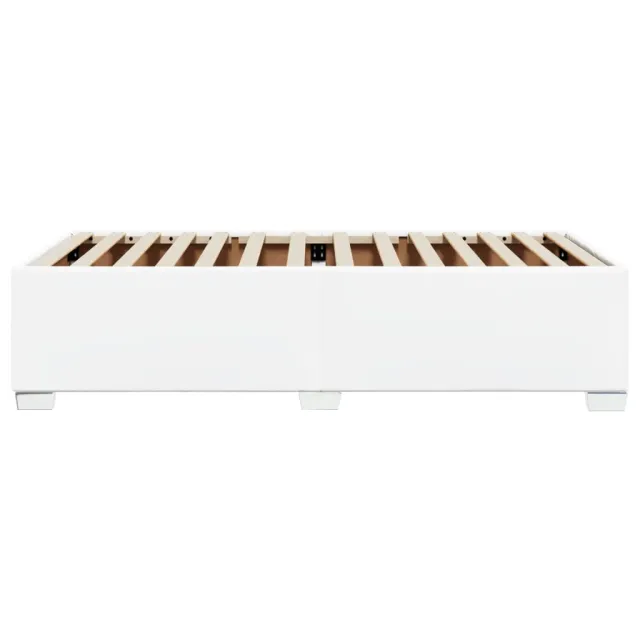 Cadre de lit sans matelas blanc 90x190 cm similicuir