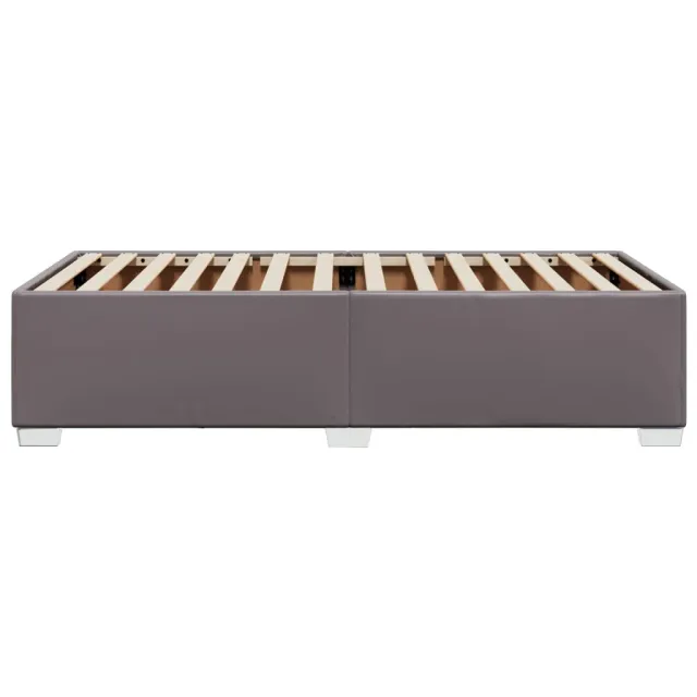 Cadre de lit sans matelas gris 90x200 cm similicuir