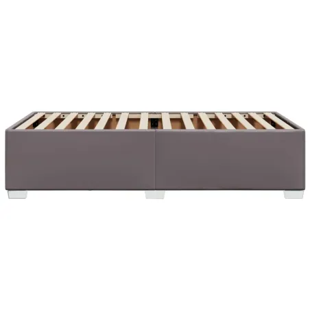 Cadre de lit sans matelas gris 90x200 cm similicuir