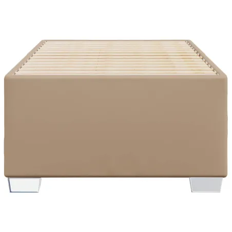 Cadre de lit sans matelas cappuccino 90x200 cm similicuir