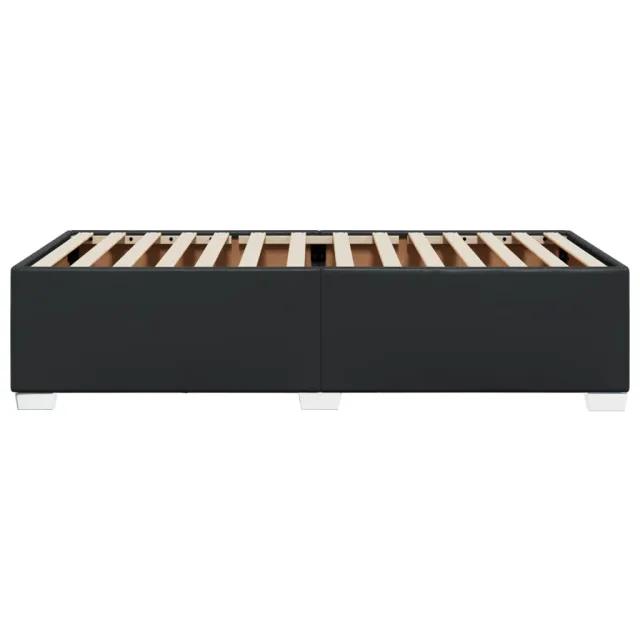 Cadre de lit sans matelas noir 100x200 cm similicuir