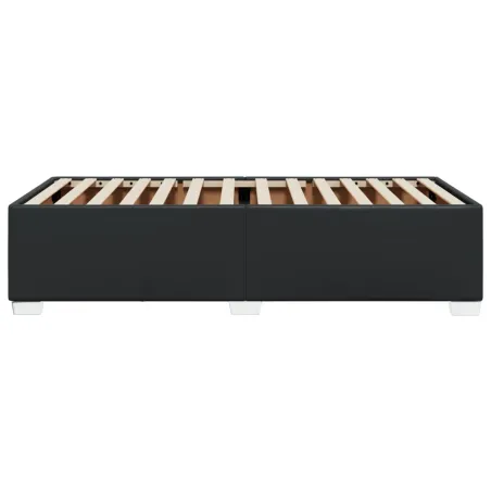 Cadre de lit sans matelas noir 100x200 cm similicuir