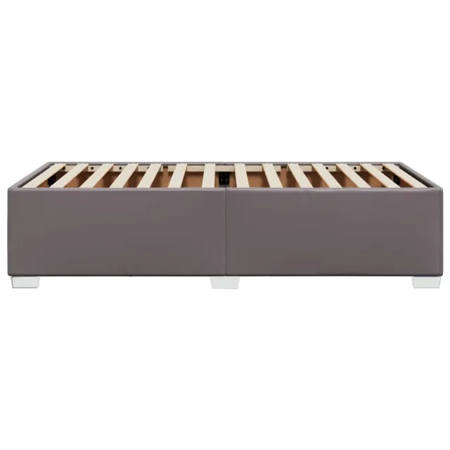 Cadre de lit sans matelas gris 100x200 cm similicuir