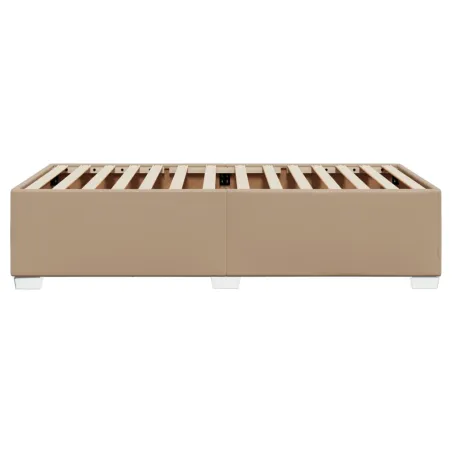 Cadre de lit sans matelas cappuccino 100x200 cm similicuir