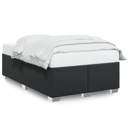 Cadre de lit sans matelas noir 120x190 cm similicuir 2