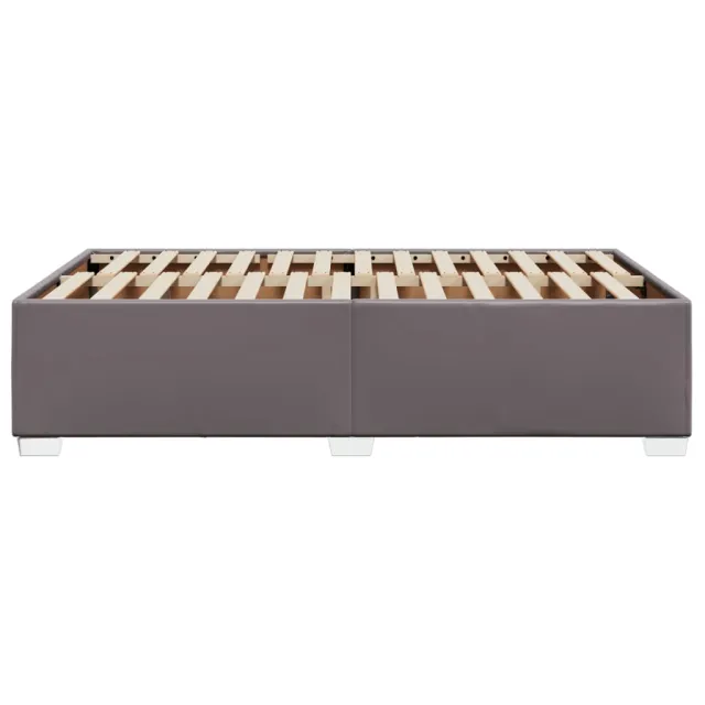 Cadre de lit sans matelas gris 120x190 cm similicuir