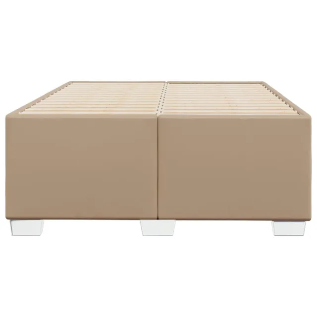 Cadre de lit sans matelas cappuccino 120x190 cm similicuir