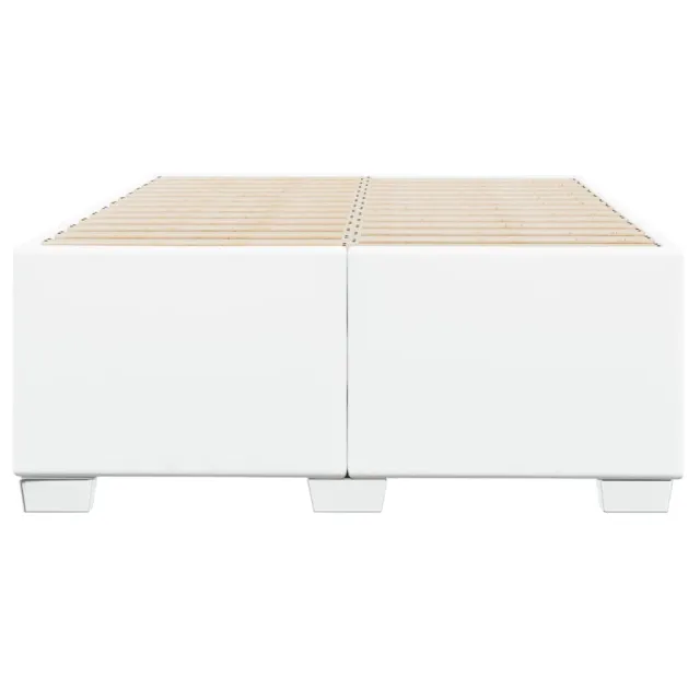Cadre de lit sans matelas blanc 120x200 cm similicuir