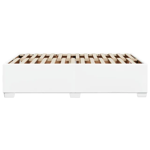 Cadre de lit sans matelas blanc 120x200 cm similicuir