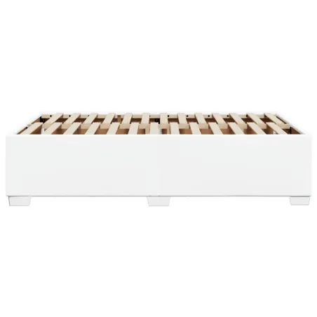 Cadre de lit sans matelas blanc 120x200 cm similicuir
