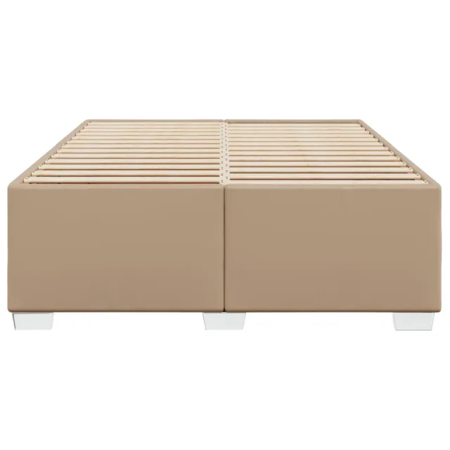 Cadre de lit sans matelas cappuccino 140x190 cm similicuir