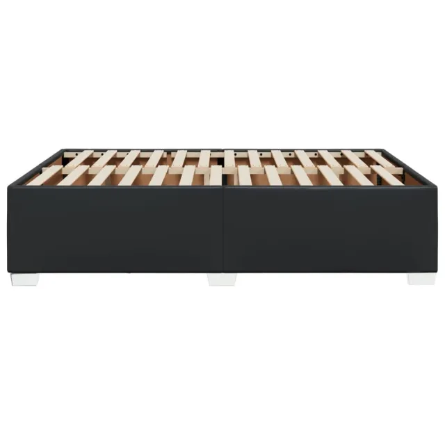 Cadre de lit sans matelas noir 140x200 cm similicuir