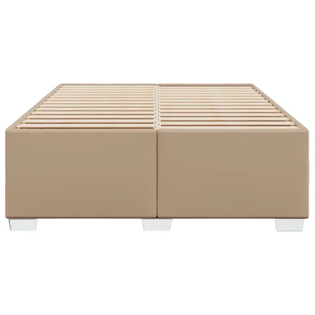 VidaXL Cadre de lit sans matelas cappuccino 140x200 cm similicuir