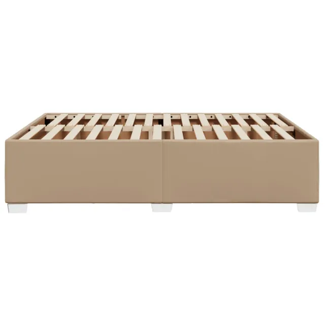 VidaXL Cadre de lit sans matelas cappuccino 140x200 cm similicuir