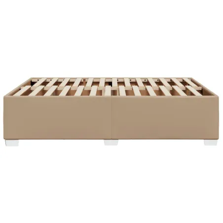 VidaXL Cadre de lit sans matelas cappuccino 140x200 cm similicuir