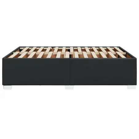 Cadre de lit sans matelas noir 160x200 cm similicuir