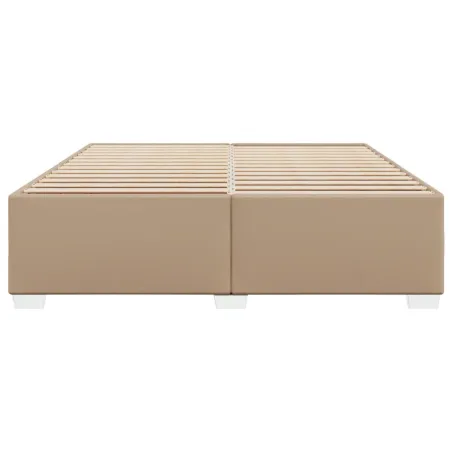 Cadre de lit sans matelas cappuccino 180x200 cm similicuir