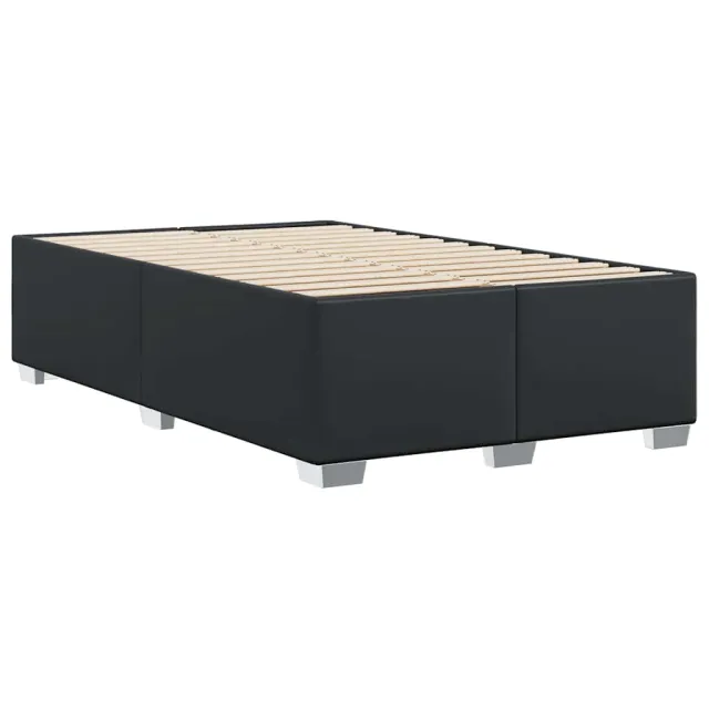 Cadre de lit sans matelas noir similicuir