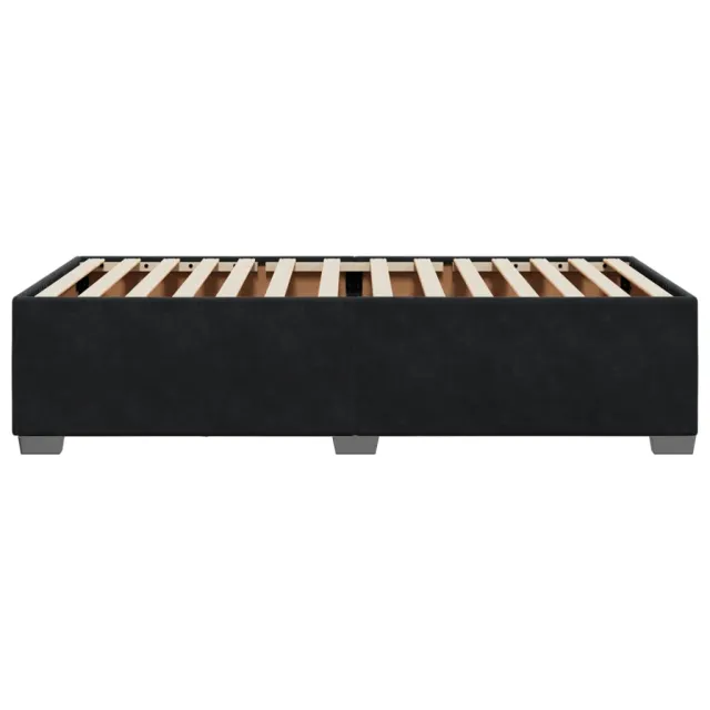 Cadre de lit sans matelas noir 80x200 cm velours