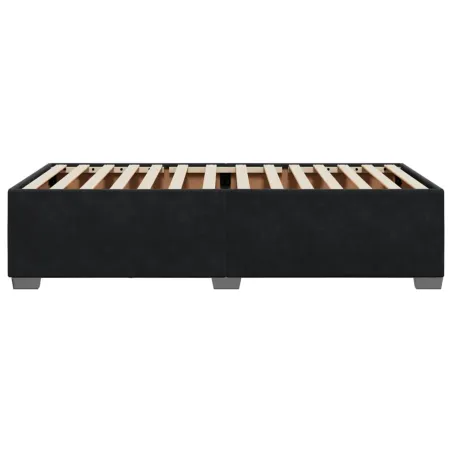 Cadre de lit sans matelas noir 80x200 cm velours