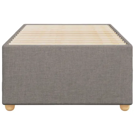 Cadre de lit sans matelas taupe 80x200 cm tissu