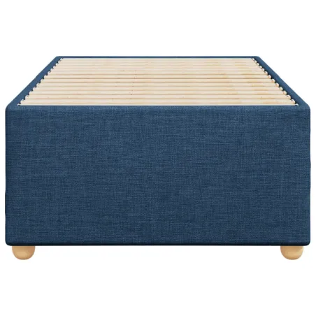 Cadre de lit sans matelas bleu 80x200 cm tissu