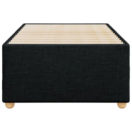 Cadre de lit sans matelas noir 90x190 cm tissu
