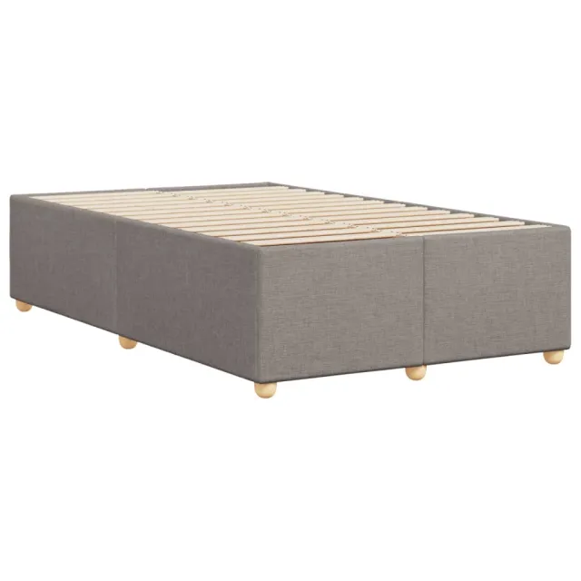 Cadre de lit sans matelas taupe 120x190 cm tissu