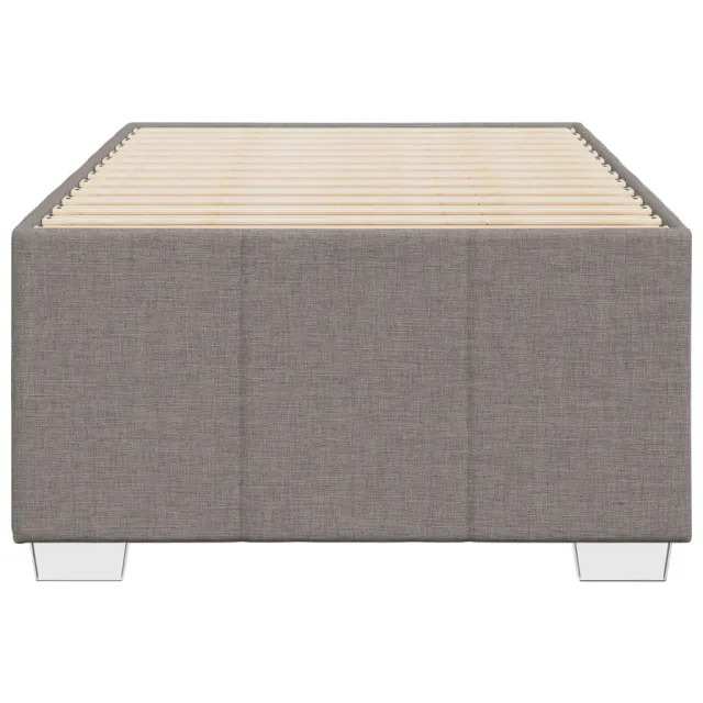 Cadre de lit sans matelas taupe 80x200 cm tissu