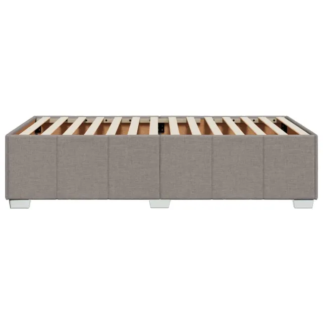 Cadre de lit sans matelas taupe 80x200 cm tissu