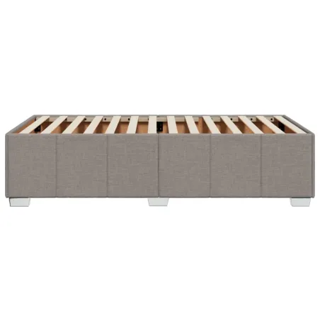 Cadre de lit sans matelas taupe 80x200 cm tissu