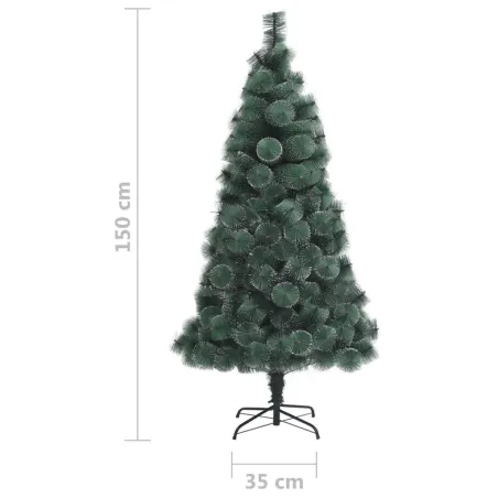Sapin de Noël artificiel avec support Vert 150 cm PET