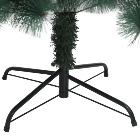 Sapin de Noël artificiel avec support Vert 180 cm PET