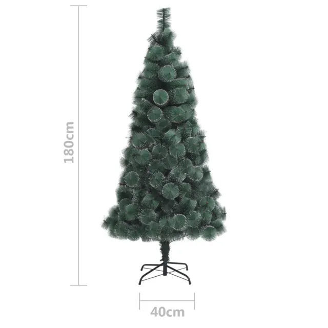 Sapin de Noël artificiel avec support Vert 180 cm PET