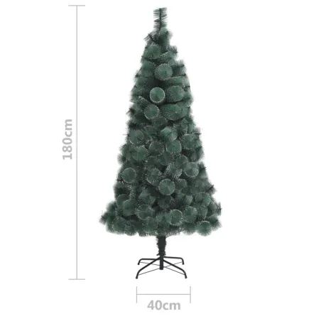 Sapin de Noël artificiel avec support Vert 180 cm PET
