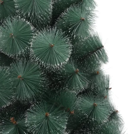 Sapin de Noël artificiel avec support Vert 210 cm PET