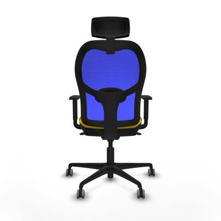 Office Chair with Headrest Piqueras y Crespo 1D036G2 Yellow