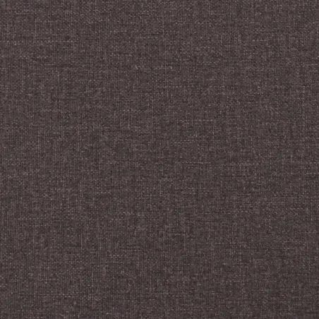 Cadre de lit sans matelas marron foncé 200x200 cm tissu