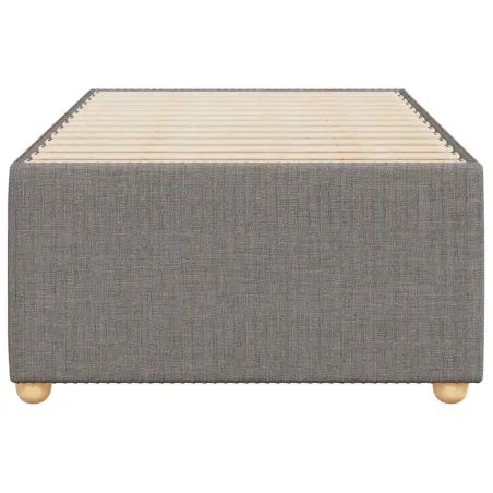 Cadre de lit sans matelas taupe 90x190 cm tissu
