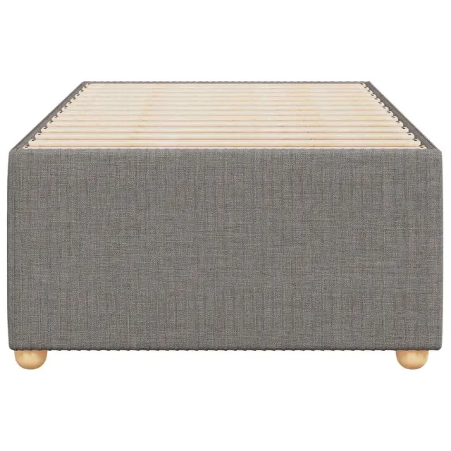 Cadre de lit sans matelas taupe 100x200 cm tissu
