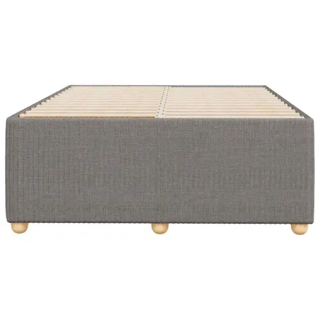 Cadre de lit sans matelas taupe 120x190 cm tissu